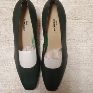 Ros Hommerson Women's Green Leather Shoes